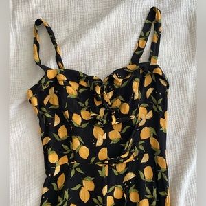 Reformation Eddie Dress in Lemon Drop (6)